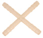 Tubing Connector - Cross, 6mm, Polypropylene