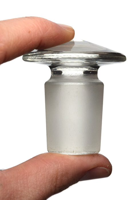 Stopper - Flat Head, Solid Cone, Made of Borosilicate Glass, Size 24/29 - Eisco Labs