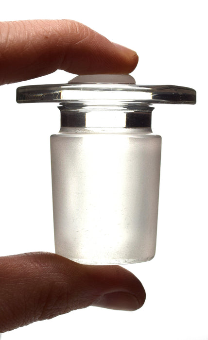 Stopper - Flat Head, Solid Cone, Made of Borosilicate Glass, Size 29/32 - Eisco Labs
