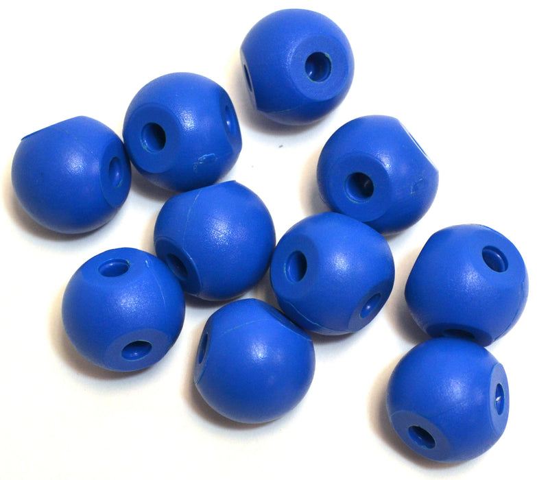Eisco Labs Molecular Model Part; Blue Ball; 2.2cm; 3 Holes; Pk of 10