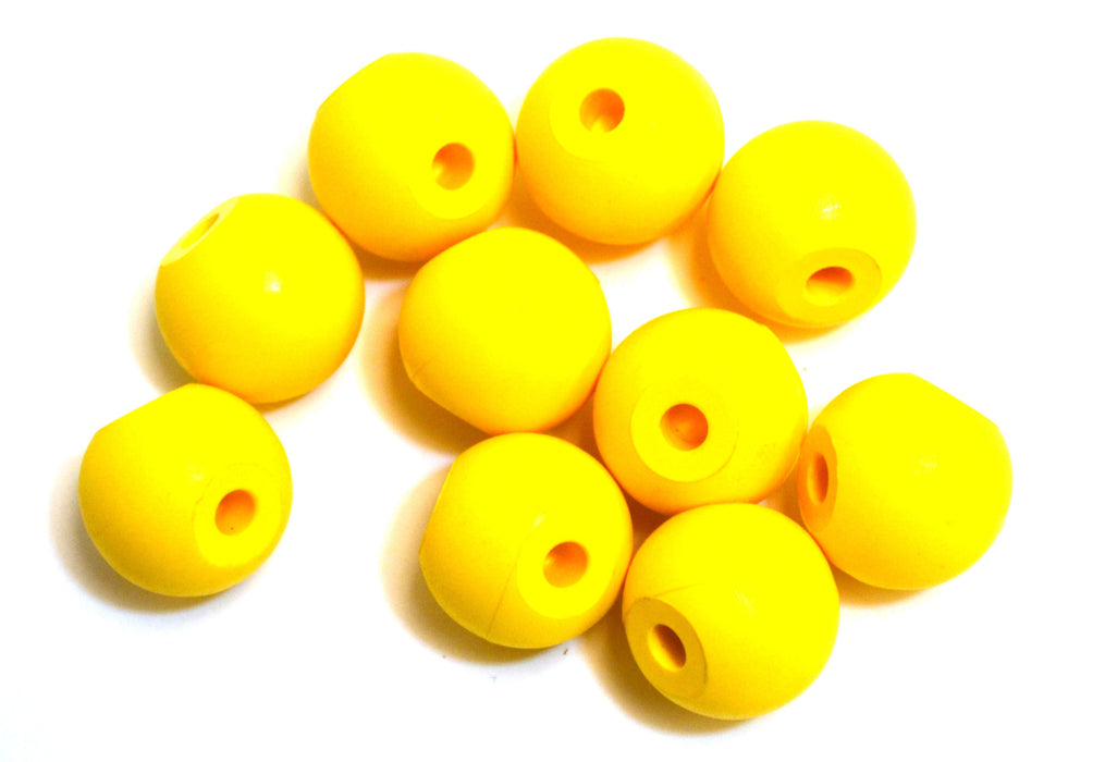 Eisco Labs Molecular Model Part; Yellow Ball; 2.2cm; 2 Holes; Pk of 10