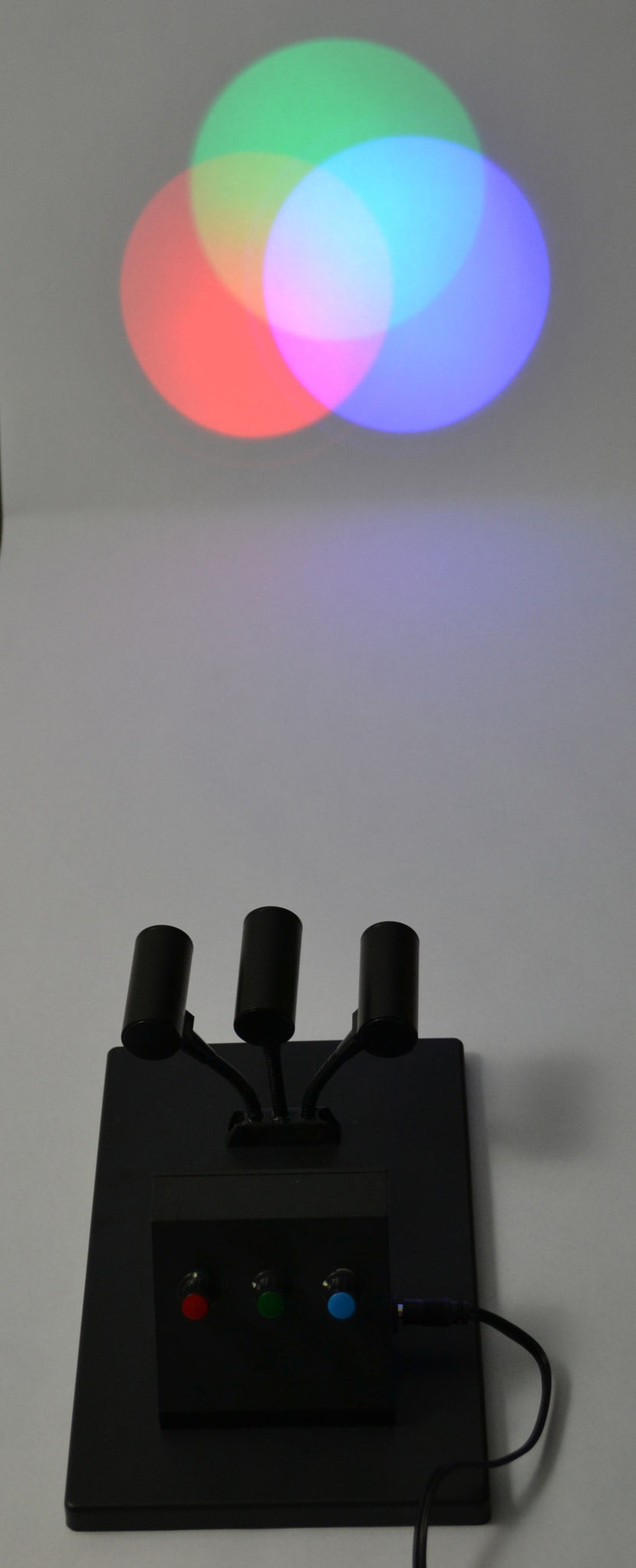 Eisco Labs Color Mixing apparatus - 3 LED Lamps that project Red, Blue ...