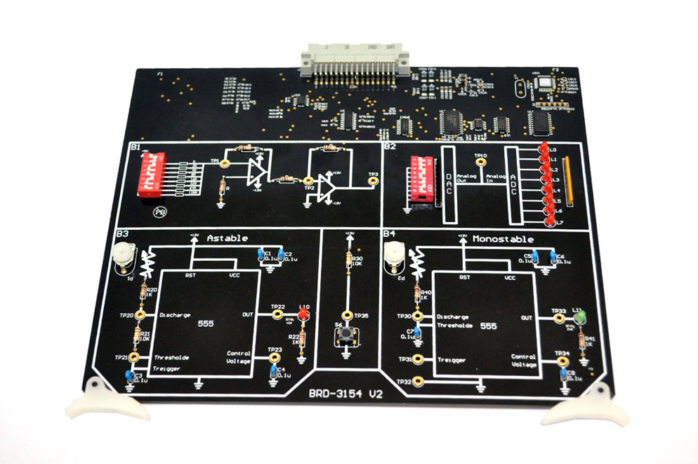 555, ADC, DAC circuits, Circuit Board to be used with EB-3000