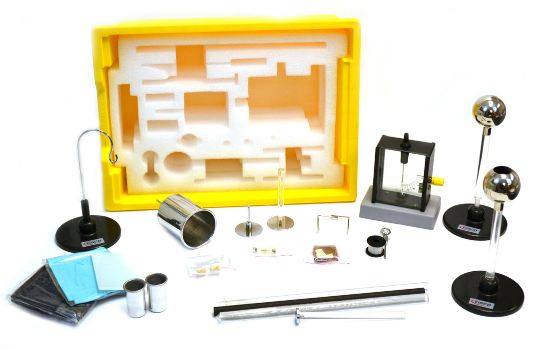 Eisco Labs Physics Electrostatic Equipment Set, 21 Pieces