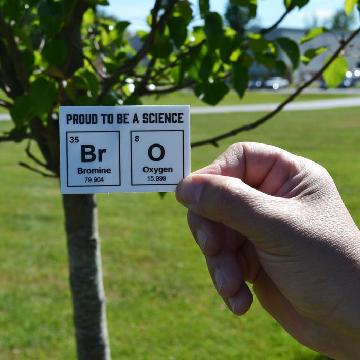 "Proud to Be a Science Bro" Vinyl Sticker, 3 Inch