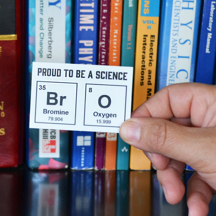 "Proud to Be a Science Bro" Vinyl Sticker, 3 Inch