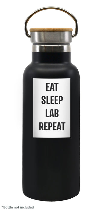 "Eat Sleep Lab Repeat" Vinyl Sticker, 3 Inch
