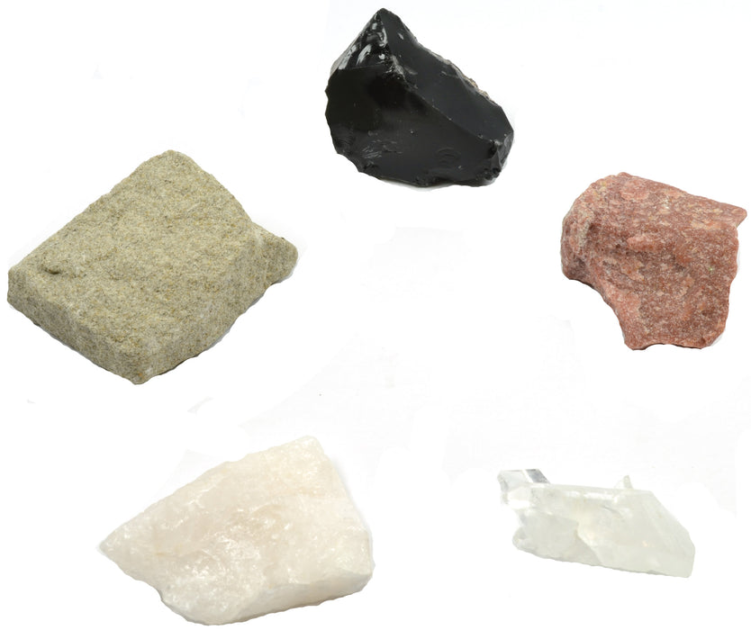 Quartz Collection - Set of 5 Rock and Mineral Specimens