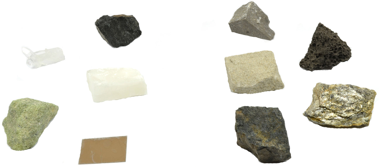 Rock/Mineral Matching Game - Set of 10 Rock and Mineral Specimens