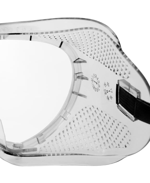 Safety Goggles - Vented, Anti-Fog - Elastic Strap, Adjustable Fit