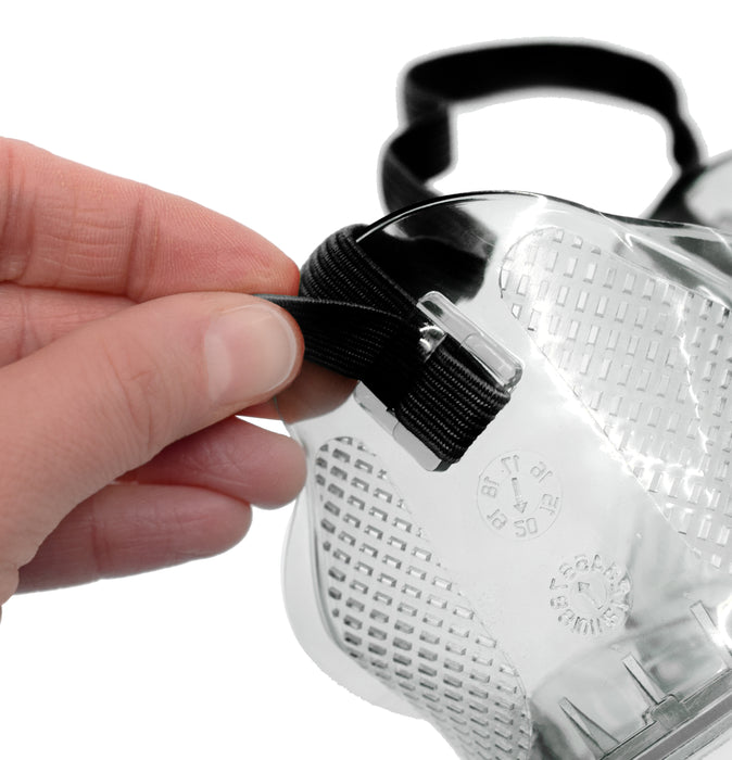 Safety Goggles - Vented, Anti-Fog - Elastic Strap, Adjustable Fit