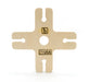 Wine Glass Caddy Cross, Made in America 8.625" L x 8.625" H x 0.5" W, unfinished American Birch Plywood