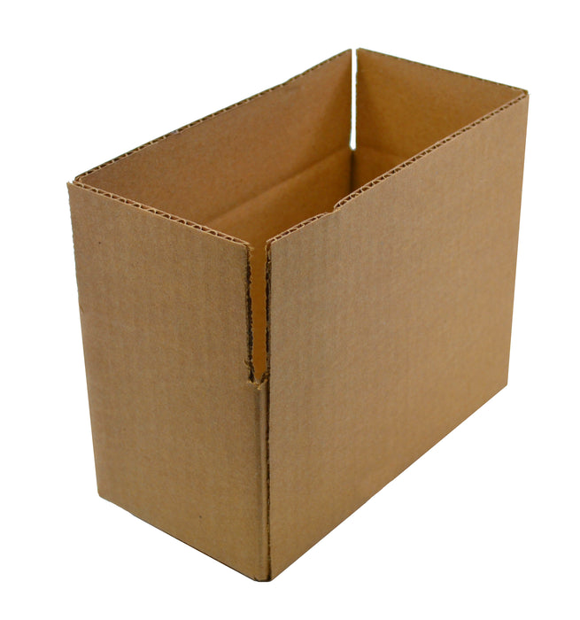 100PK Shipping Box Mailers, 8 x 4 x 4 - Corrugated, Recyclable - Cardboard