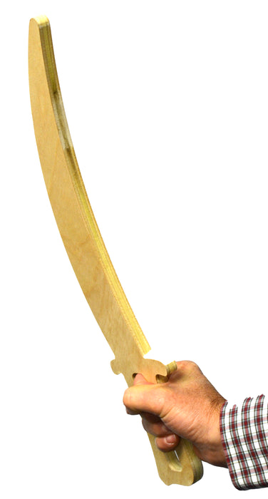 Wood Pirate Cutlass: 18 Inches Tall, Made of American Birch Wood, Made in the U.S.A. - The Imagination Series by hBAR