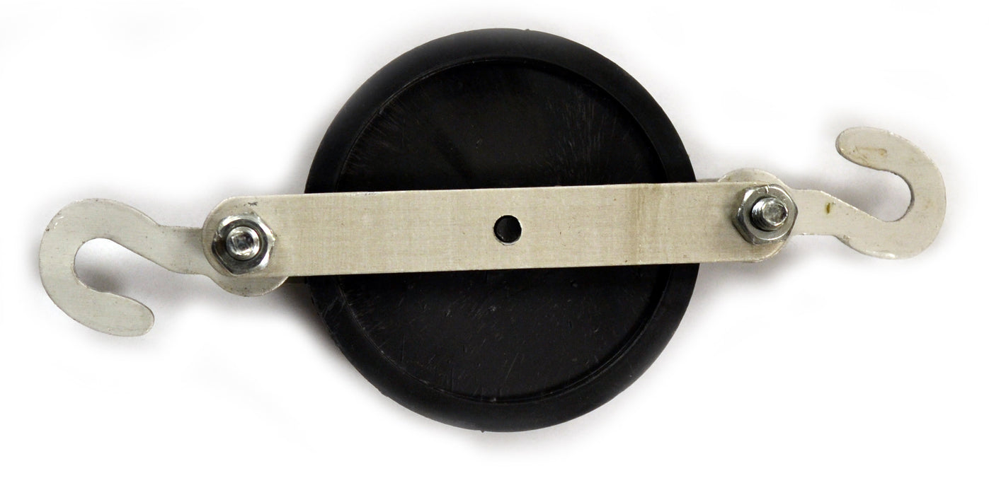 Eisco Labs Single Plastic Pulley for Physics Experiments, 1.75" Diameter
