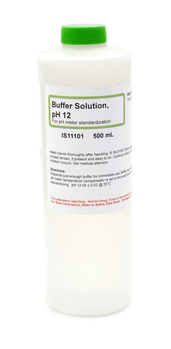 Standard Buffer Solution, pH 12, 500mL - The Curated Chemical Collection