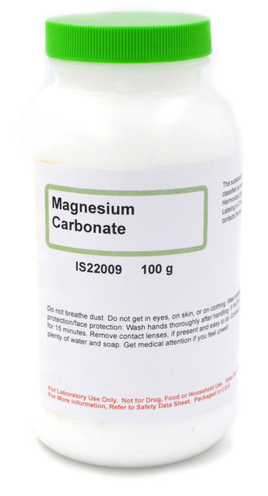 Light Magnesium Carbonate, 100g - The Curated Chemical Collection