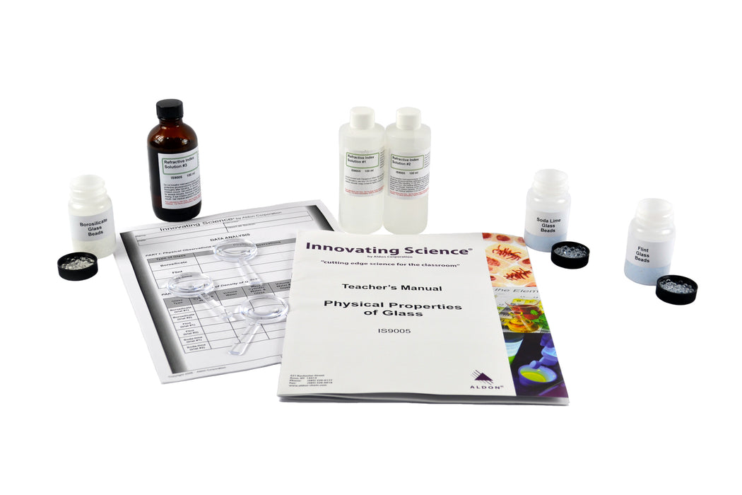 Innovating Science Physical Properties of Glass Forensics Kit (Materials for up to 15 Groups of Students)