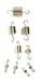 Weights - Hooked, Brass, capacity 500gm.