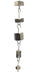 brass weight set with hooks chained