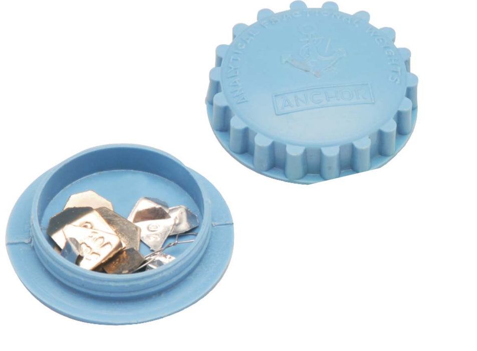 Weights Fractional, Analytical - 1mg to 500mg complete set in plastic case