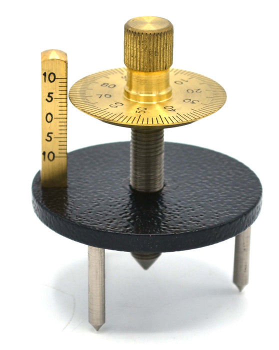 Spherometer to Measure Curvature of a Round Surface