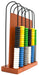 Abacus, consists of a wooden frame with 6-U shaped steel wires - hBARSCI