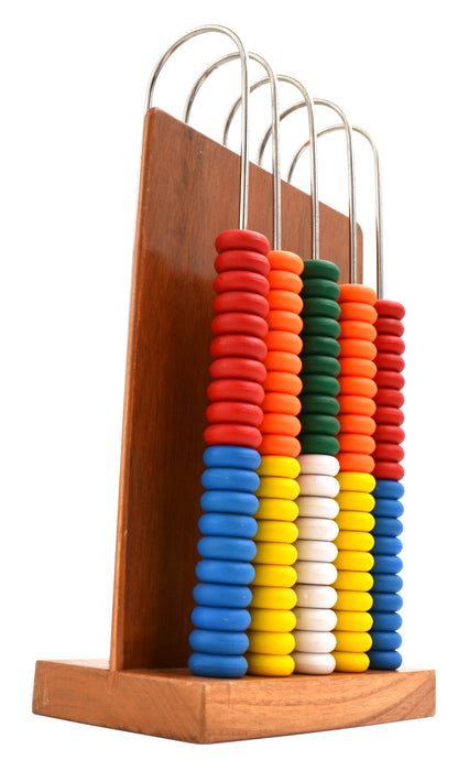 Abacus, consists of a wooden frame with 5-U shaped steel wires - hBARSCI