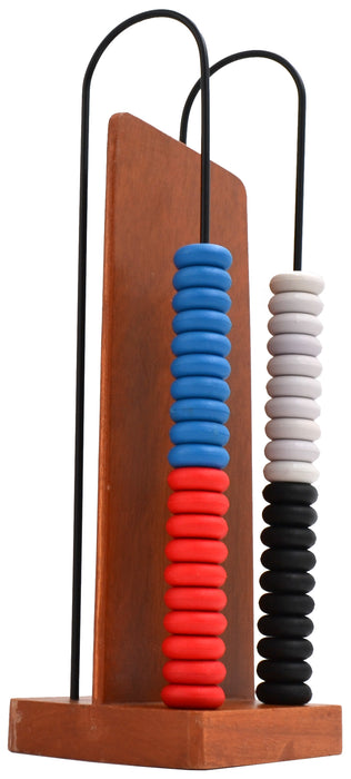 Abacus, consists of a wooden frame with 2-U shaped steel wires - hBARSCI
