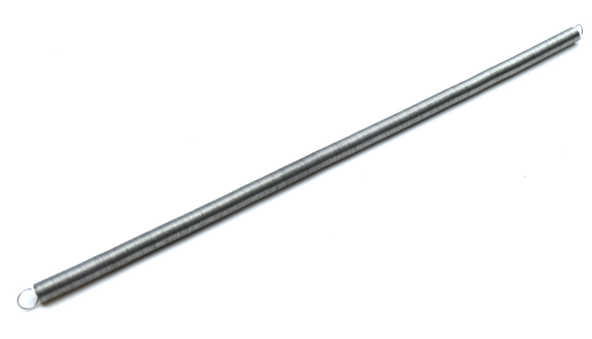 Extension Spring, Steel - 9" long, 0.25" diameter - Looped Ends - Eisco Labs