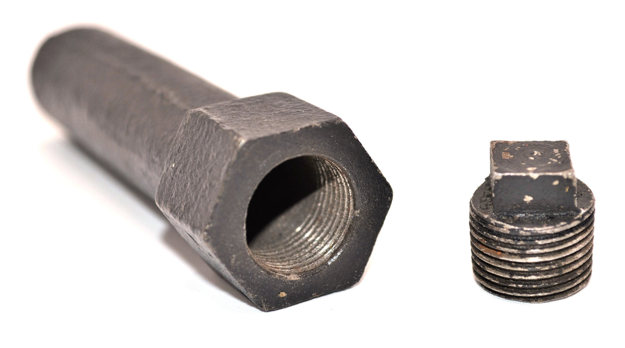 Bursting Bottles (Pack of 8), Cast Iron with Cap, 3.63" Long, 1" Outer Diameter, 0.63" Inner Diameter