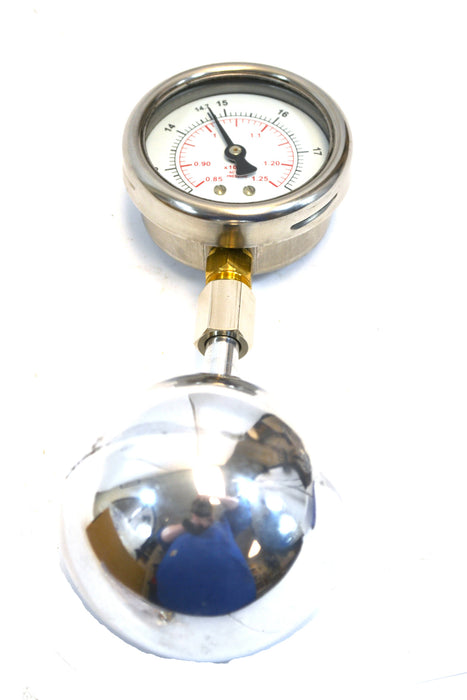Eisco Labs Superior Metal Jolly bulb with Manometer Attached