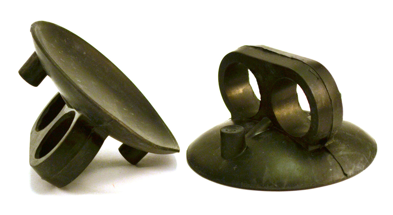 Pair of Industrial Suction Cups with Handles and Release Stubs (Magdeburg Hemispheres)