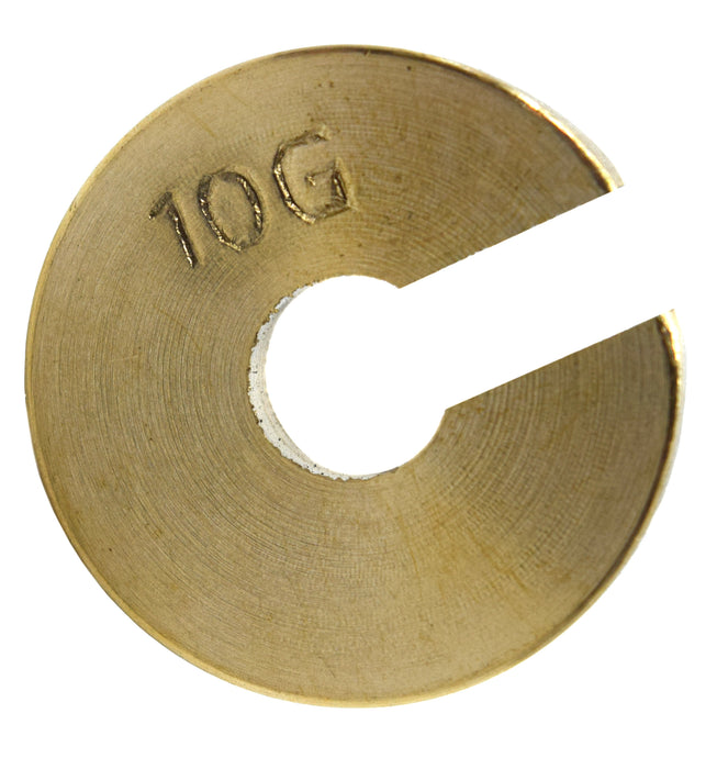 Individual Slotted Weights - Brass, 10gm