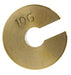 Individual Slotted Weights - Brass, 10gm