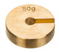 Individual Slotted Weights - Brass, 50gm