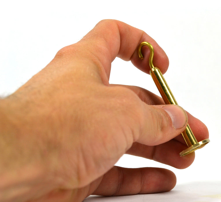Eisco Labs Premium Brass Hanger w Top Hook - 10g