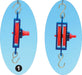Pulley Blocks, Single, Plastic, Dia 50mm