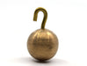 Brass Pendulum Bob with Hook, 0.75" dia. (19mm), Removable Hook - Eisco Labs 