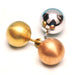 Pendulum Bobs with hooks Set of 3, 1in diameter each, Brass, Copper, Iron