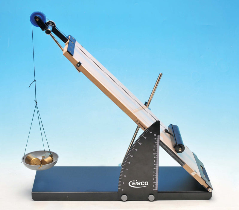 Inclined Plane with angle measurer, Pan and roller included