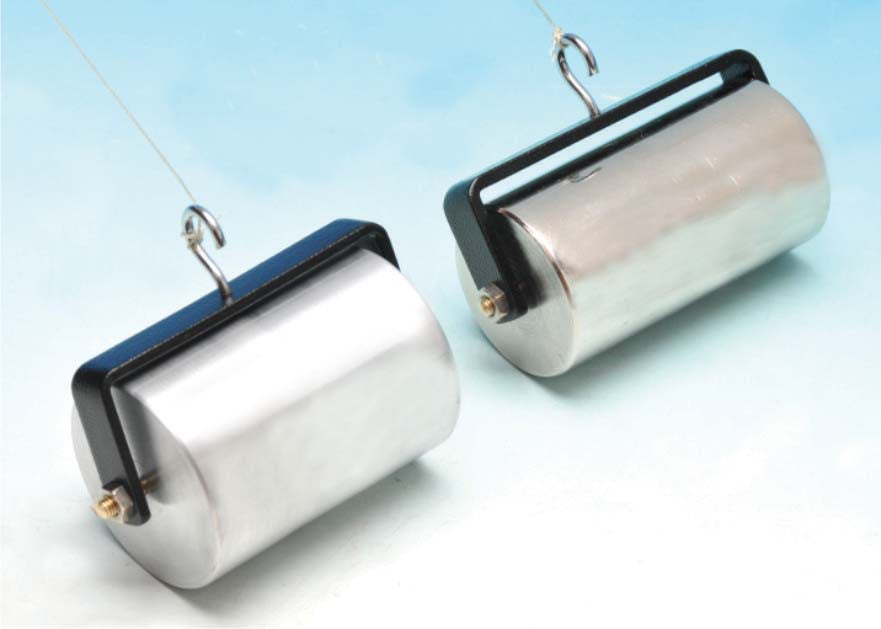 Rollers for Inclined Plane, 400 g roller, 7 cm wide, 5 cm dia.