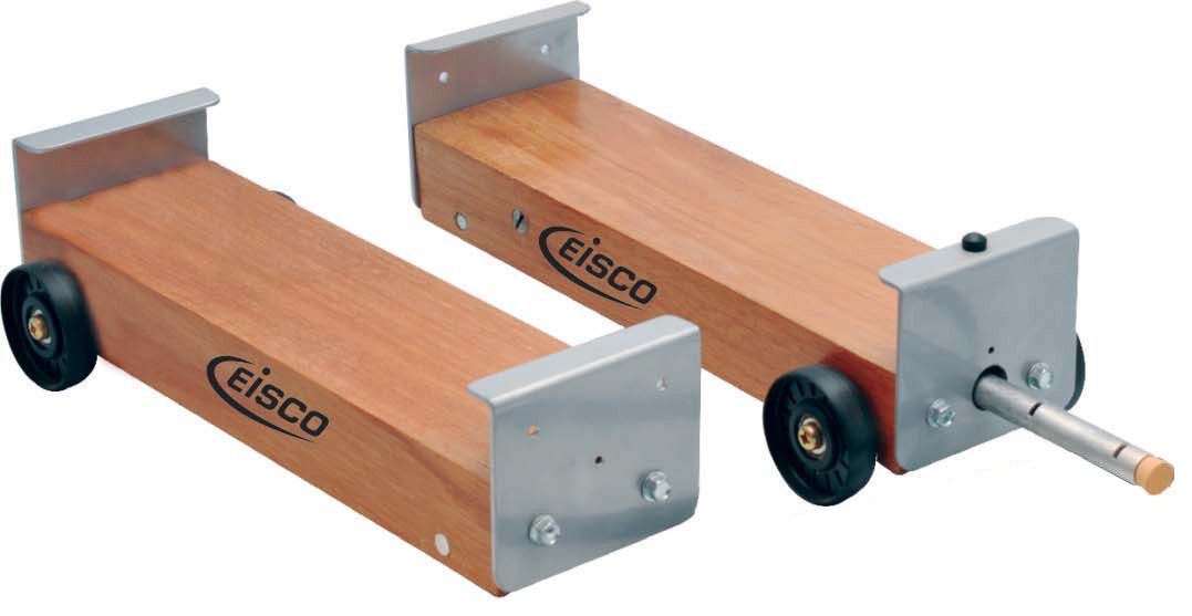 Eisco Labs Dynamics Cart Set, 3 Wheeled (Set of 2) - 12" x 3.5"