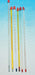 Thermometer Mercury - Red/Blue Spirit filled, -10 to 110°C, Grad. 1°C, White enameled back