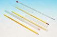 Thermometer Mercury - Red/Blue Spirit filled, -10 to 110°C, Grad. 1°C, Yellow enameled back
