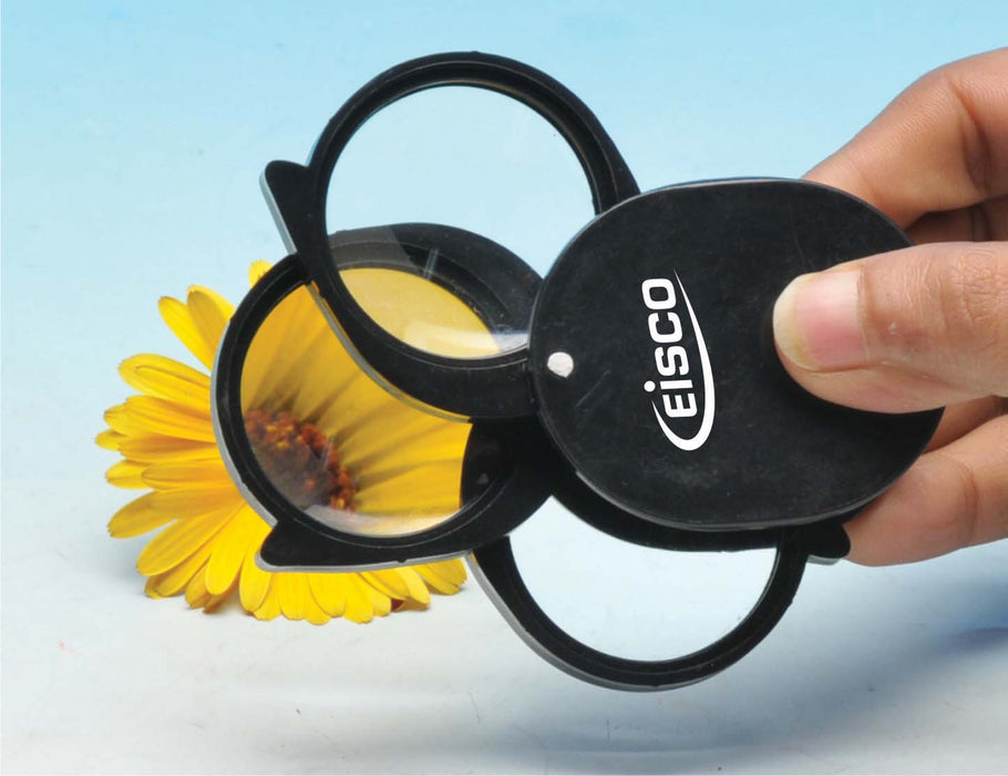 Magnifier - Folding, Triple Folding Magnifier 10x Lens Dia 38 mm
