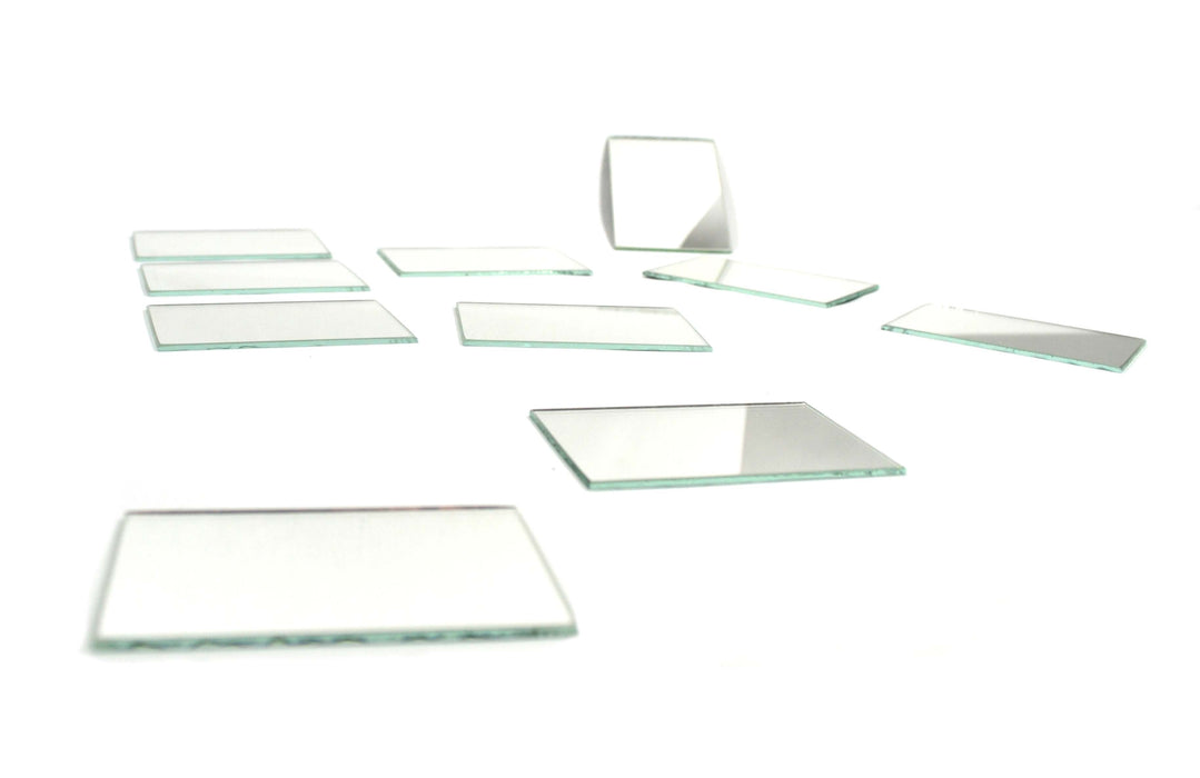 Plane Mirrors Glass - Unmounted, 75 x 50 mm Pack of 10