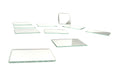 Plane Mirrors Glass - Unmounted, 75 x 50 mm Pack of 10