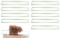 Rectangular Plano Glass Mirror - Pack of 10 - 6" x 1" - 2mm Thick Approx. - Eisco Labs