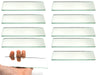 Rectangular Plano Glass Mirror - Pack of 10 - 6" x 2" - 2mm Thick Approx. - Eisco Labs